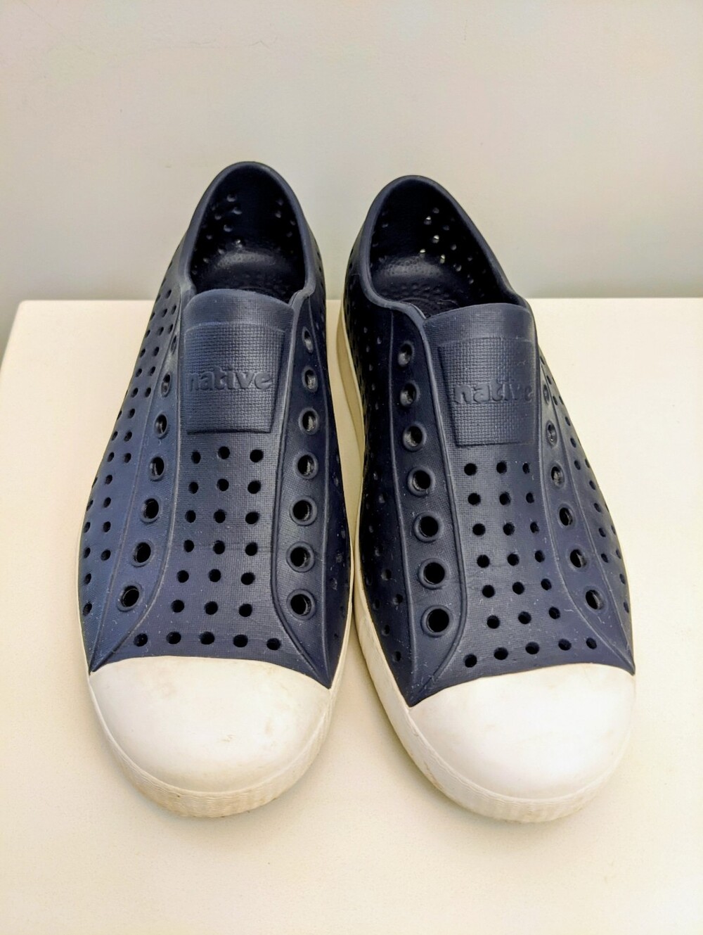 Native Jefferson Unisex Kids Slip-On Casual Shoes Size 5 Y Men 7 Women Blue